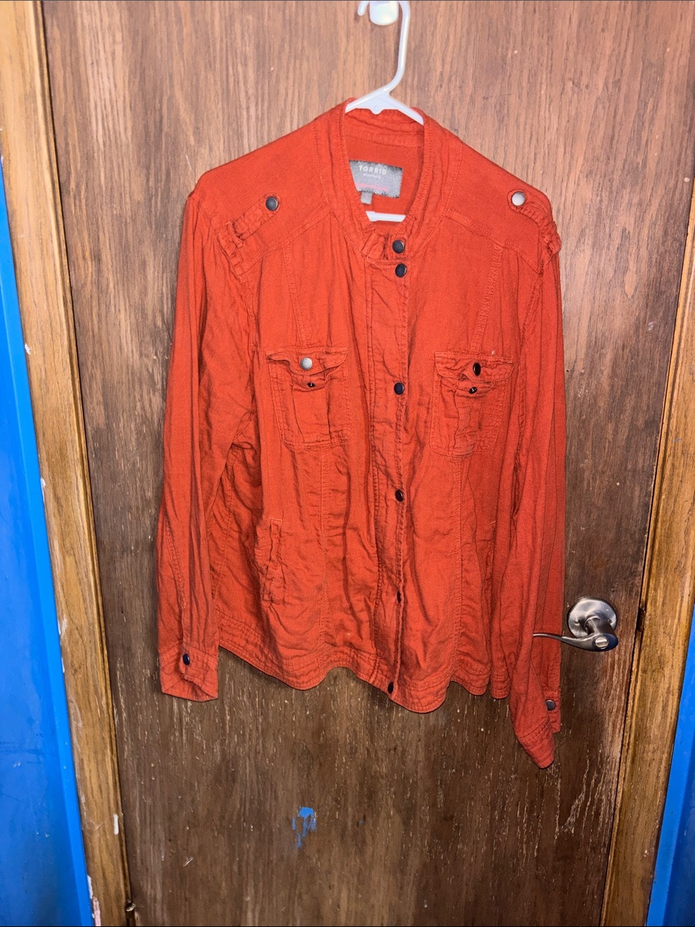 torrid Burnt Orange Military-Style Field Jacket